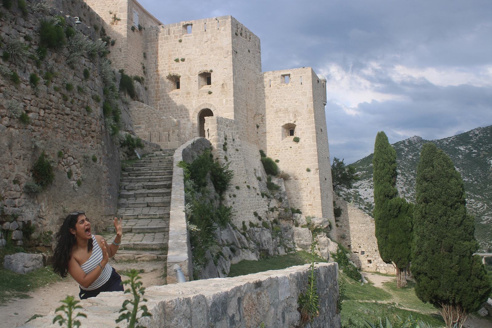 Visitor at Klis Fortress without Look@